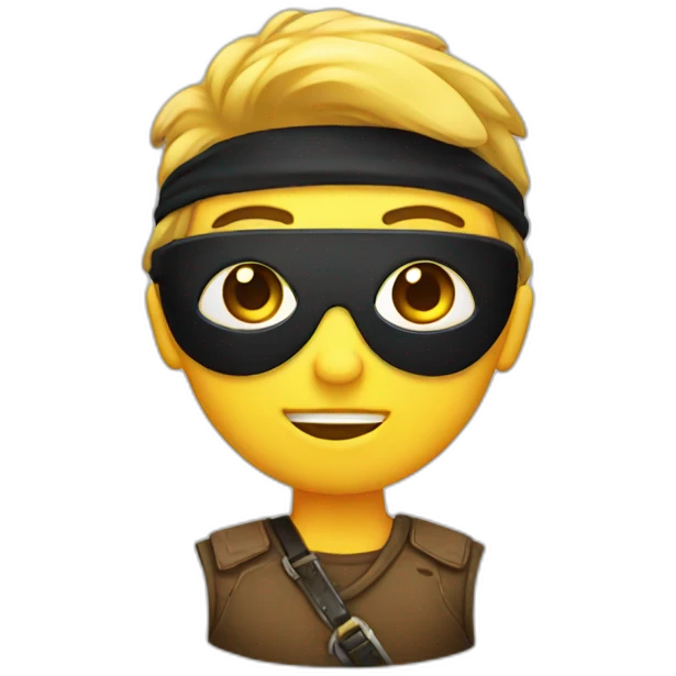 Emoji with eye patch emoji