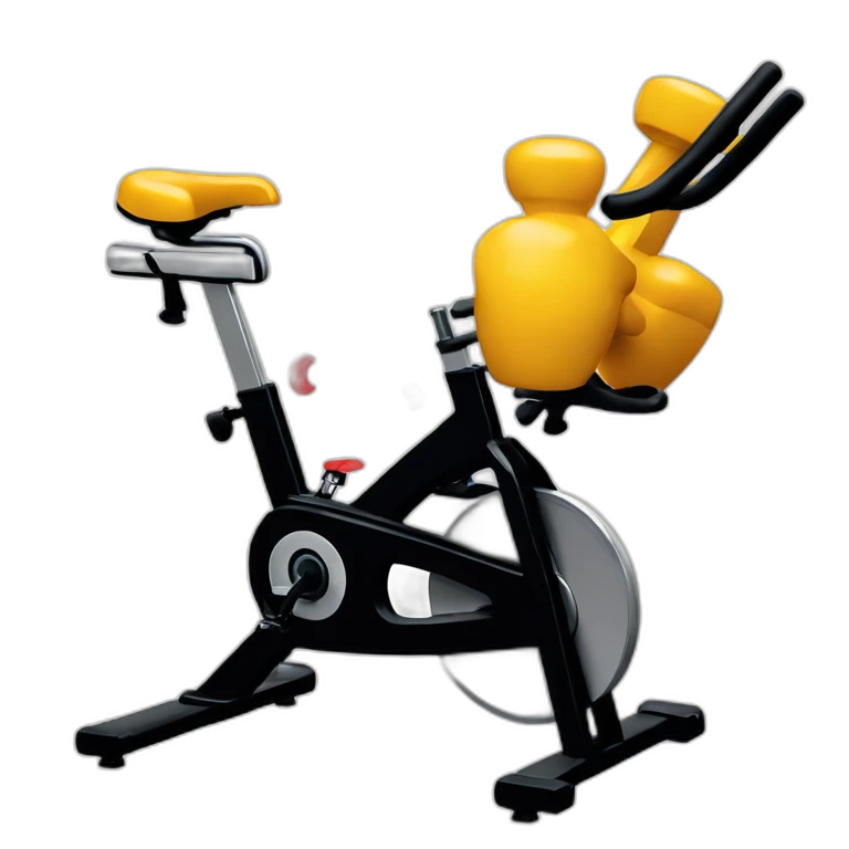 Dumbell and spin bike emoji
