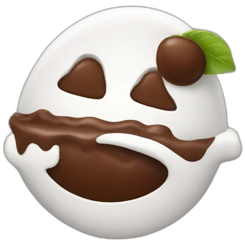 withe chocolate delocious emoji