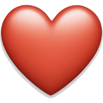 Heart with white strip emoji