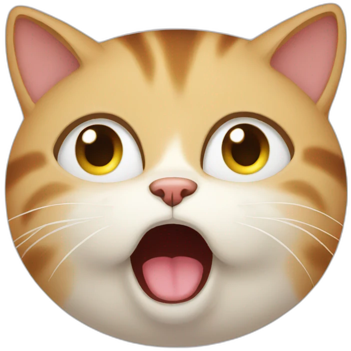 Cat crying very hard emoji