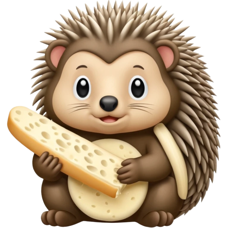 Porcupine holding Alfredo  emoji
