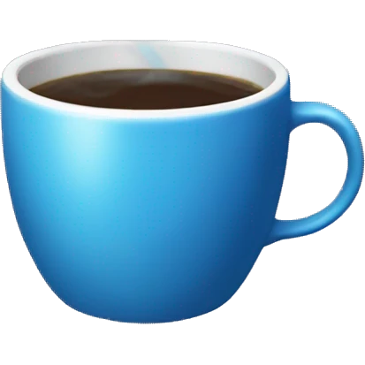 blue coffee cup aesthetic emoji