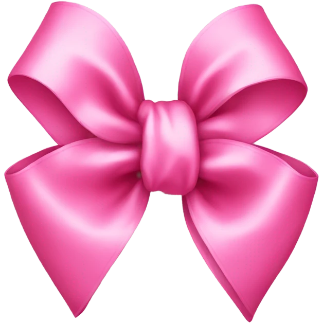 Cute pink bow emoji