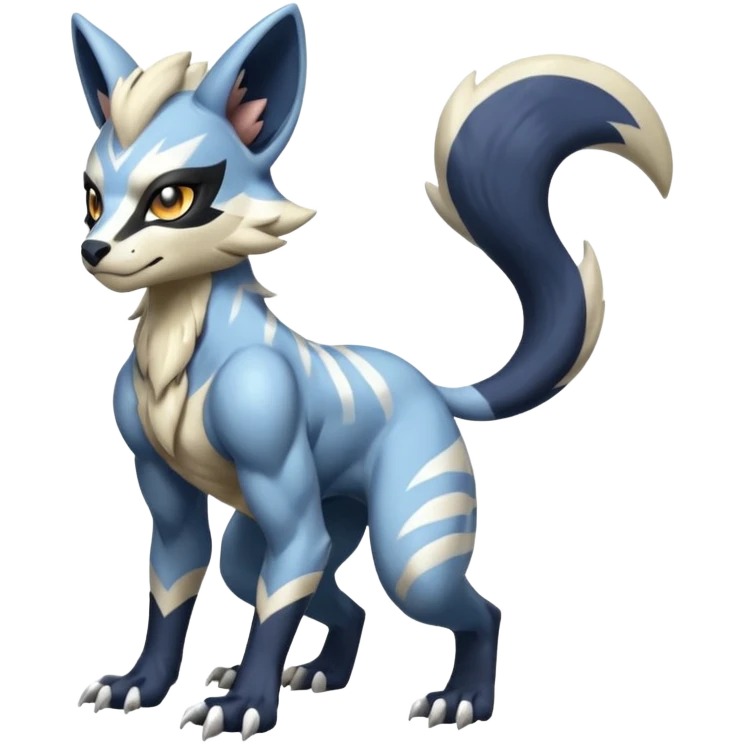Genet-Absol-Zeraora-Primagen-fusion-creature  emoji