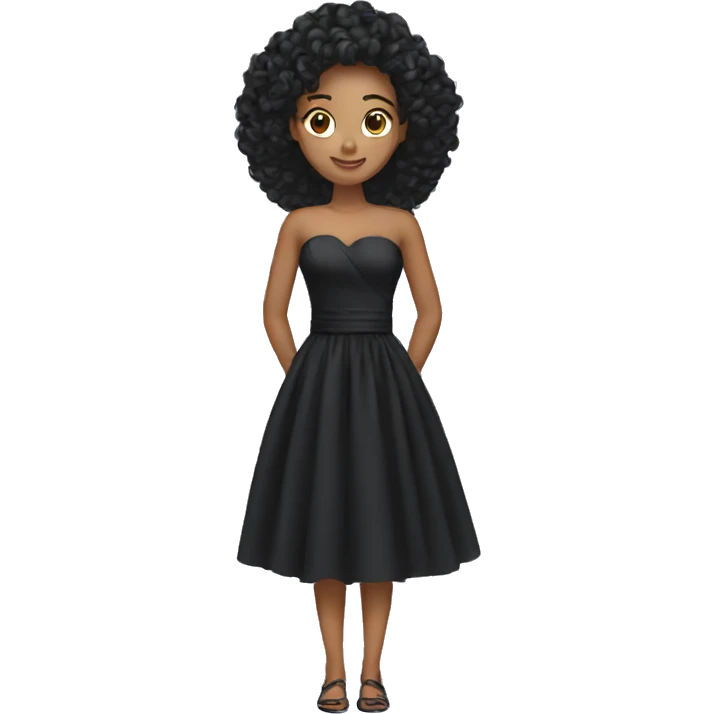 Black dress emojy emoji