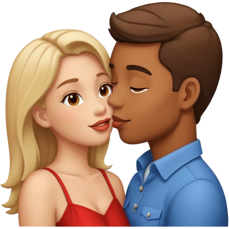 Öpüşen çift emoji