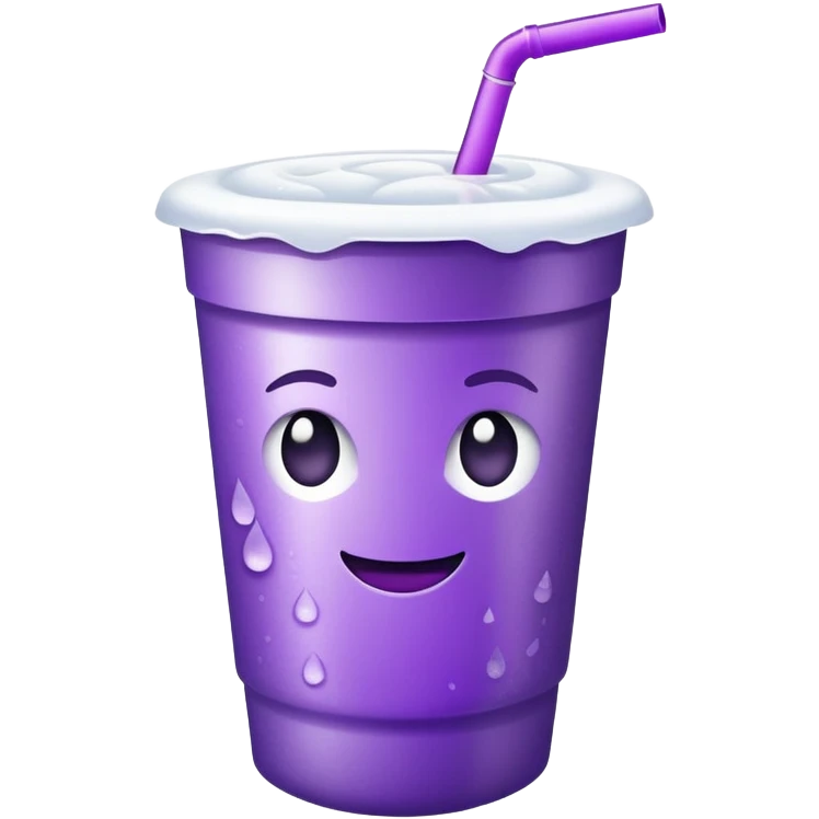 purple drink in styrofoam cup emoji