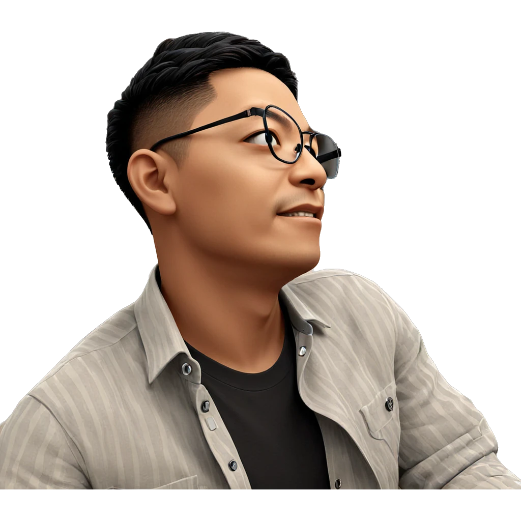 casual indoor portrait of a boy emoji