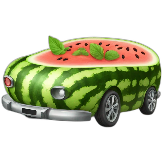 Car watermelon emoji