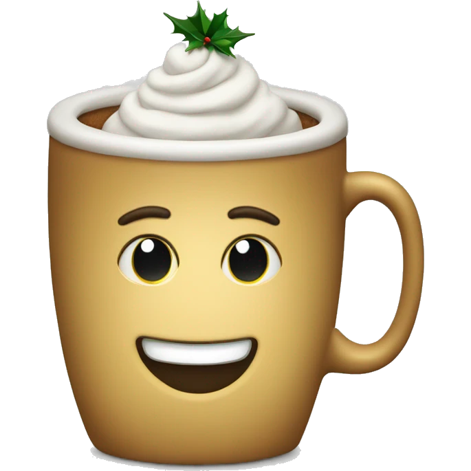 tee in einer weihnachtstasse  emoji