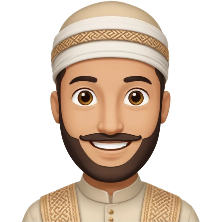 happy muslim man emoji