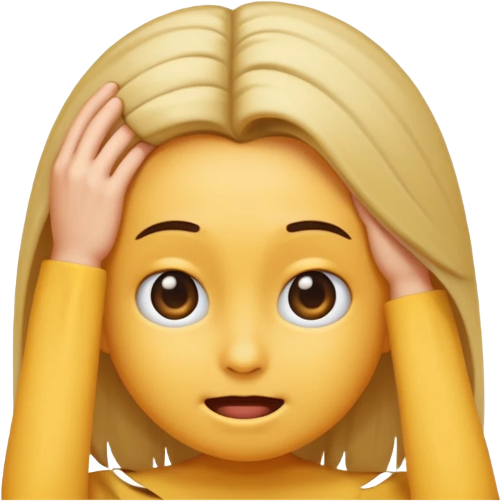 shy emodji pulling hair back  emoji