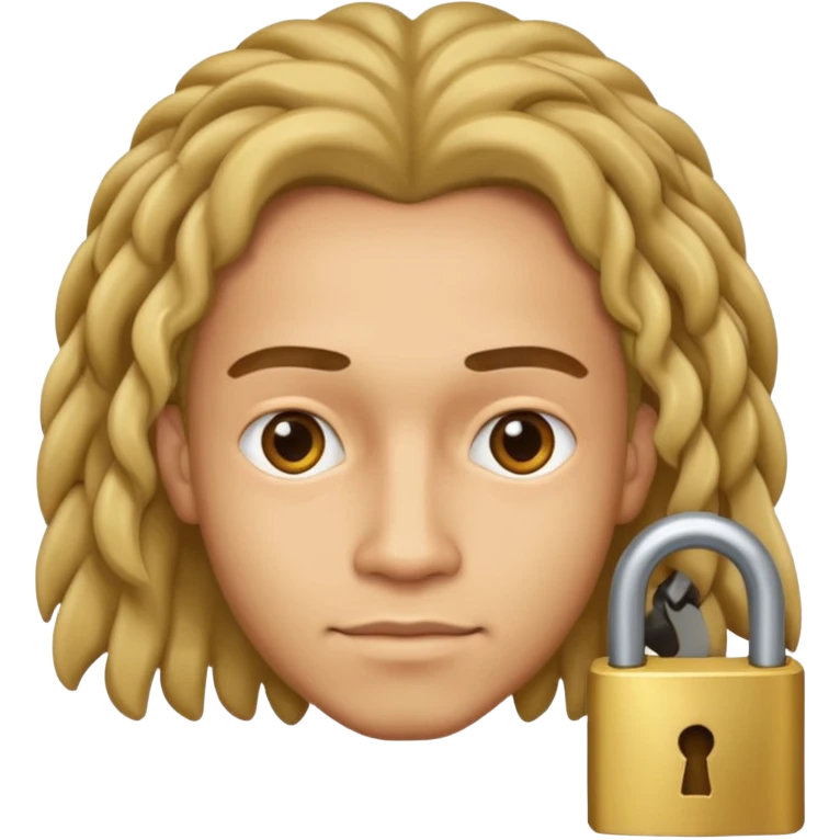 man light skin with locks emoji