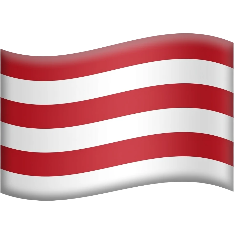 Make Majapahit Flag With 5 Red Stripes And 4 White Stripes emoji
