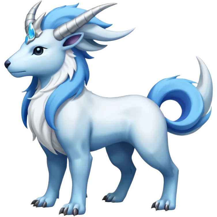 Absol-Amaura-Suicune-Cobalion-fusion, full body emoji