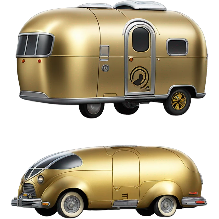 1921Long wheelbase airstream Star Wars C-3PO Van Character Cars emoji