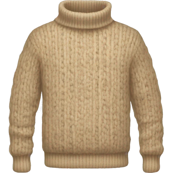 beige wool jumper emoji