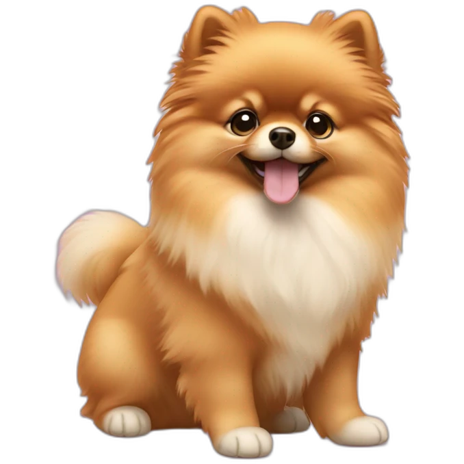 Pomeranian puppy emoji