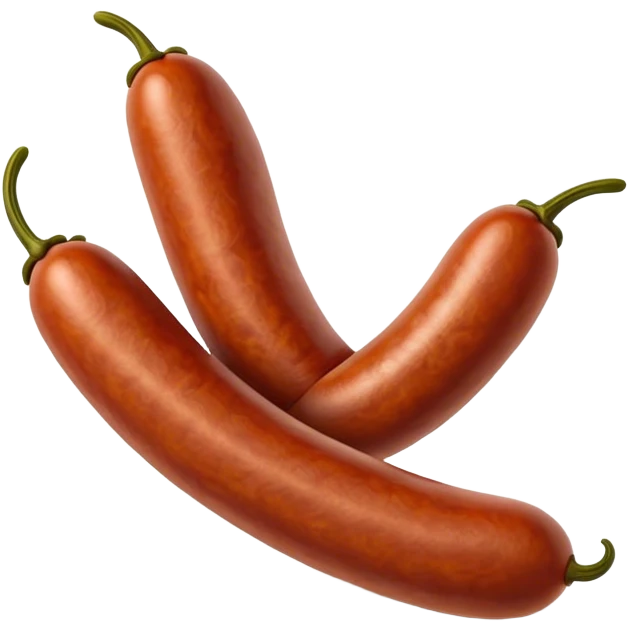 Chorizo Cinematic Realistic Chorizo Dish Emoji, depicted as a single, perfectly spiced sausage, rendered with rich textures and dynamic, appetizing lighting. emoji