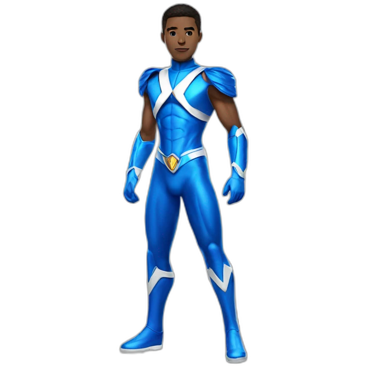 blue power ranger full body emoji