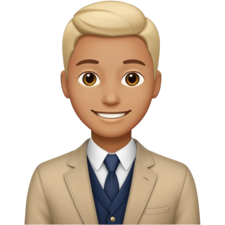 confident smily emoji