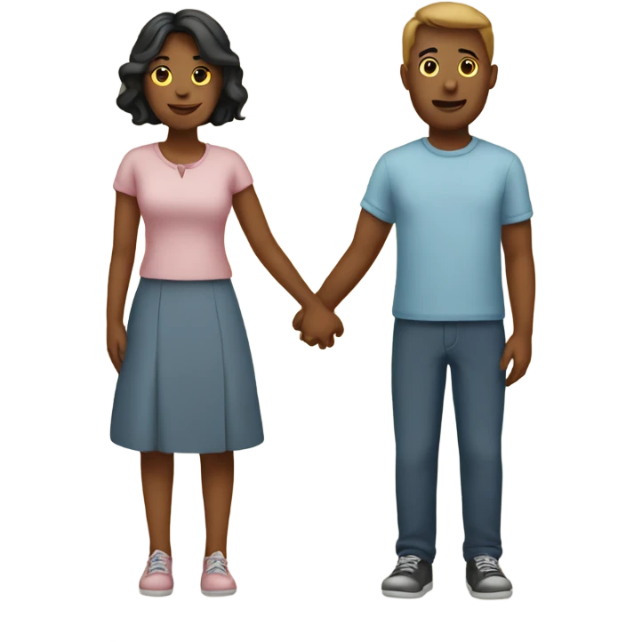 A couple holding hands  emoji