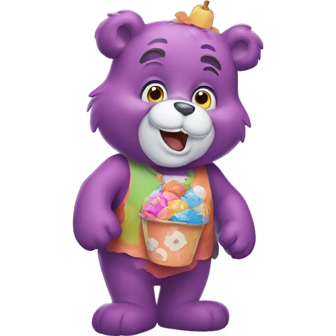 Trick or sweet care bear emoji