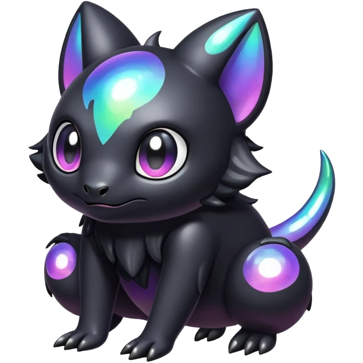  Iridescent black dark fakemon-creature   emoji