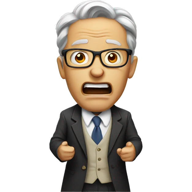 law professor screaming emoji