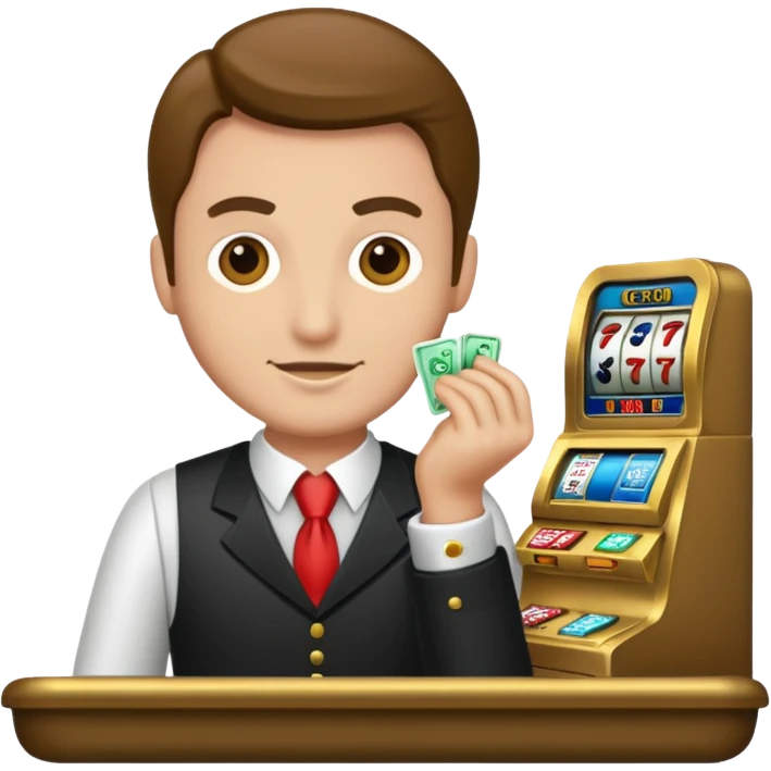 casino cashier man emoji