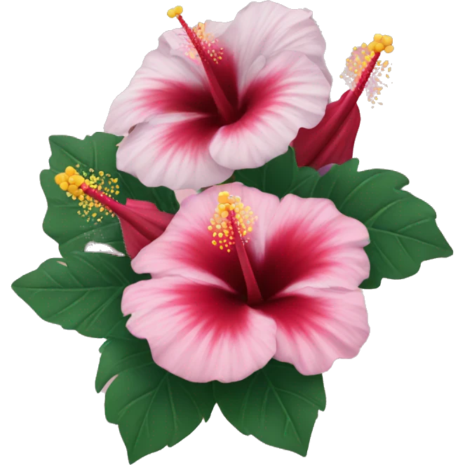 Hibiscus bouquet  emoji