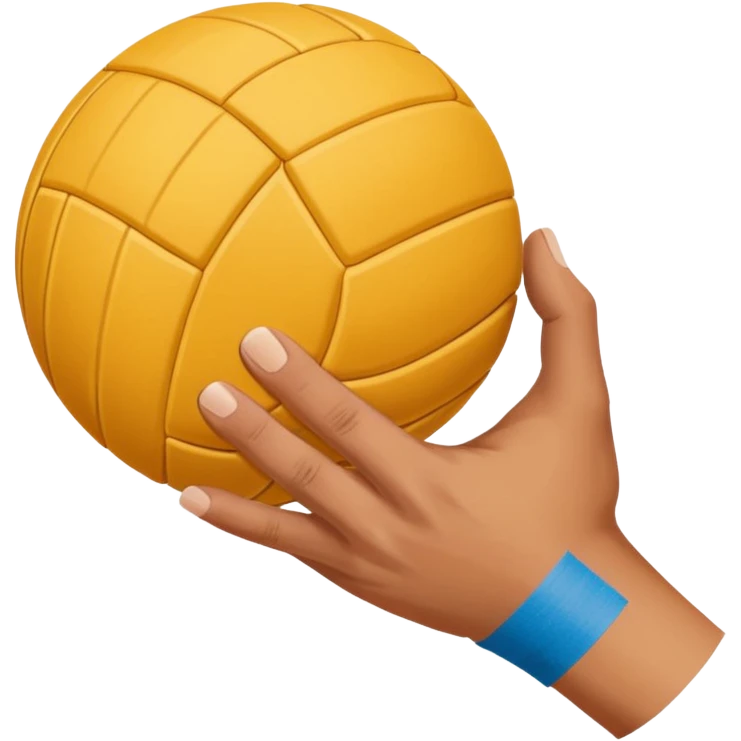 volleyball hand with bands emoji