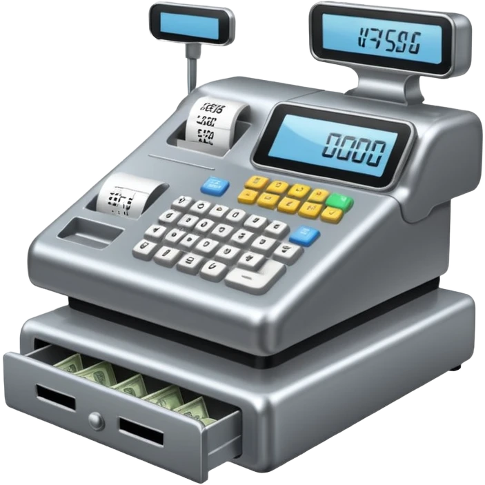 Flat Style Cash Register emoji