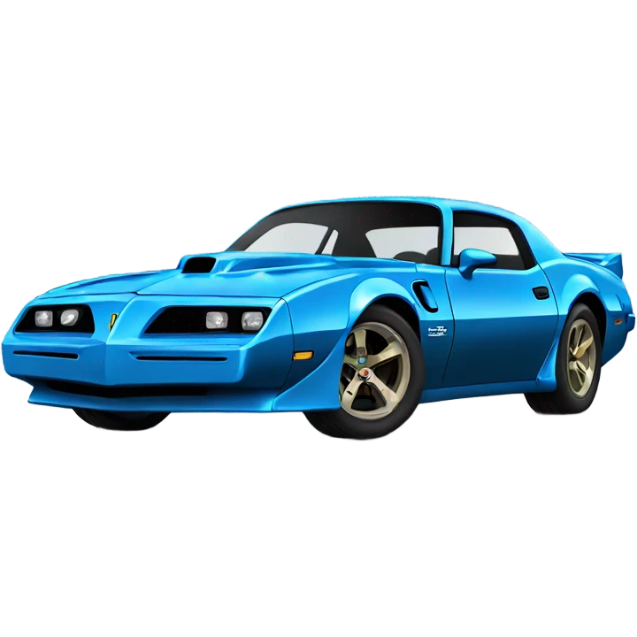 Blue trans am side emoji