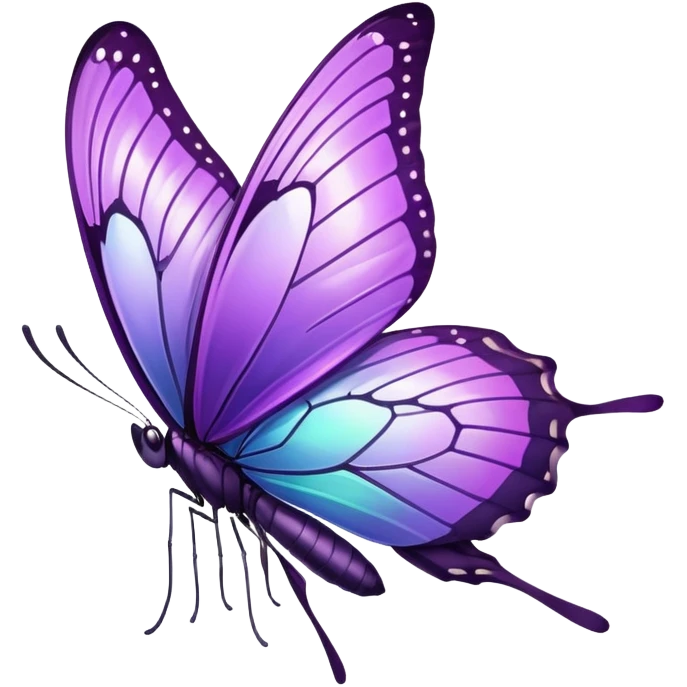 Purple butterfly emoji
