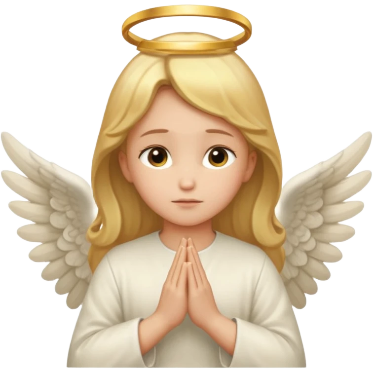 Angel pray emoji