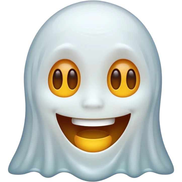Emojis qui rigole fusionné avec l’emojis fantôme 👻 emoji