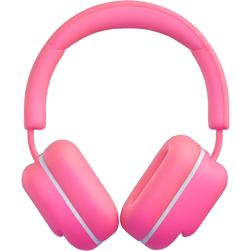 pink airpods max headphones emoji