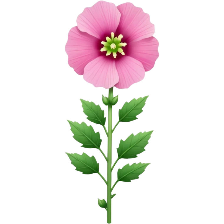 hollyhock flower emoji