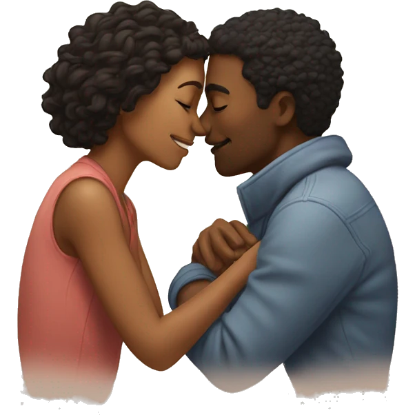 intimate moment between lovers emoji