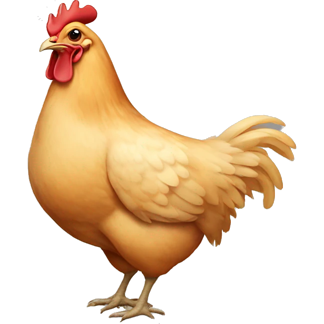 Pregnant chicken emoji