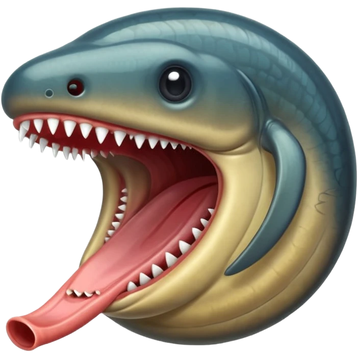 clack lamprey mouth  emoji