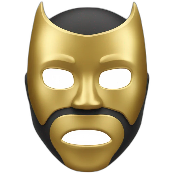wrestler with golden mask emoji