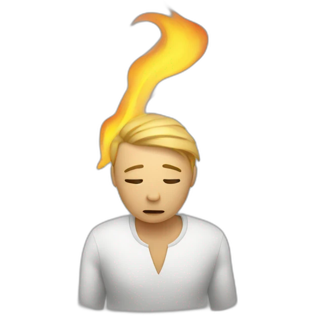 stress burnout after working  emoji