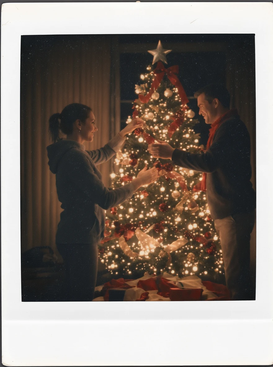 people decorating a Christmas tree emoji