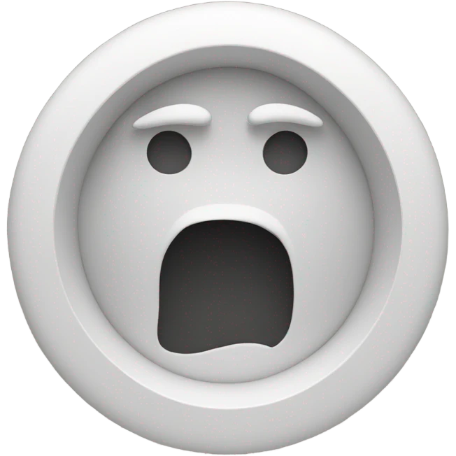 Man with head sticking out circle seat with whole emoji