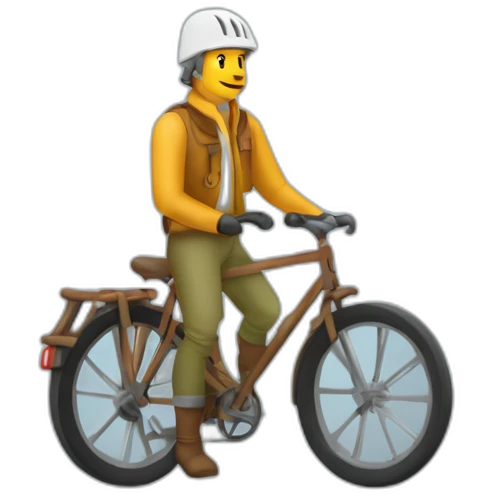 Voyageur randonneur sur une planète toute petite emoji