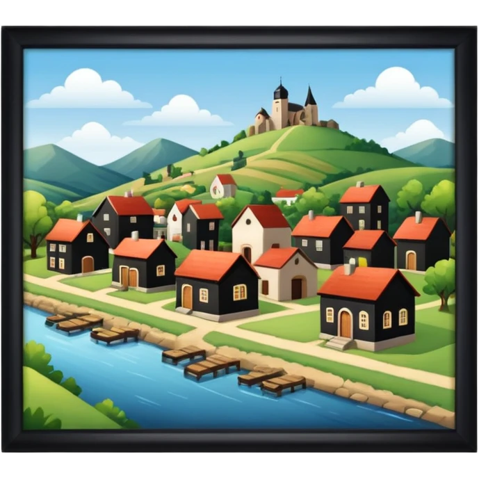 pequeño pueblo emoji