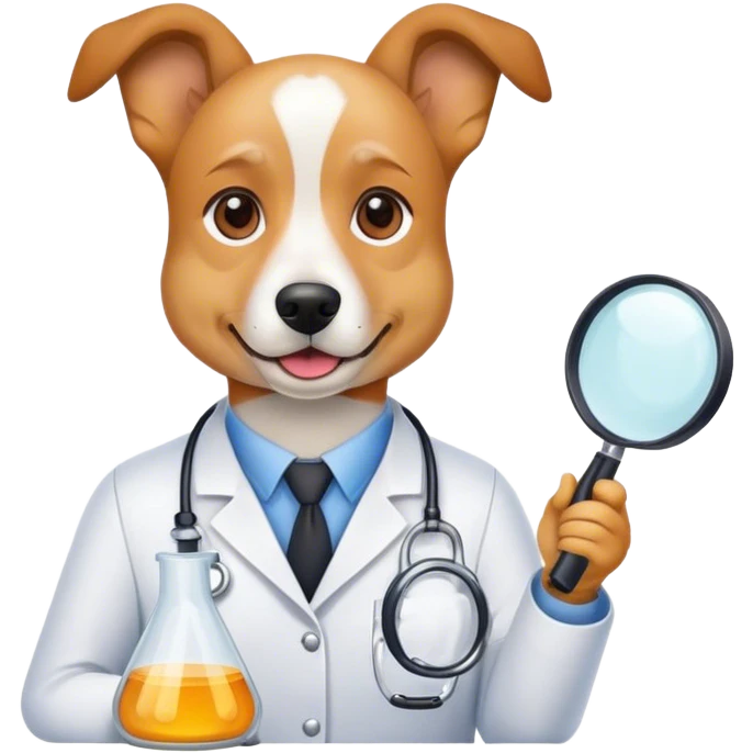 dog researcher emoji